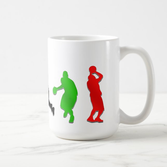 Caneca De Café Basquetebol das aros dos jogadores   de (Direita)