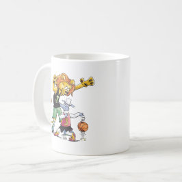 Caneca De Café Basquetebol do leão e dos carneiros