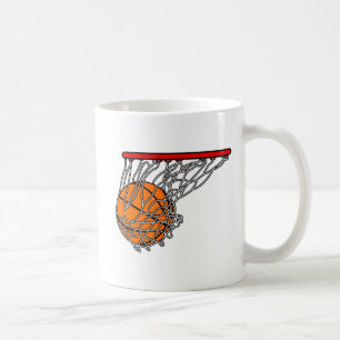 Caneca De Café Basquetebol na aro