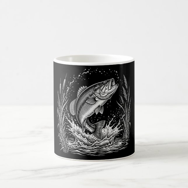 Caneca De Café Bass Fishing Lover Gift Fishermans Present (Centro)