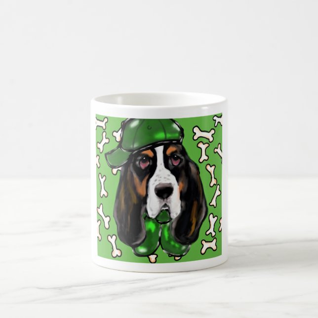 Caneca De Café Basset Hound (Centro)