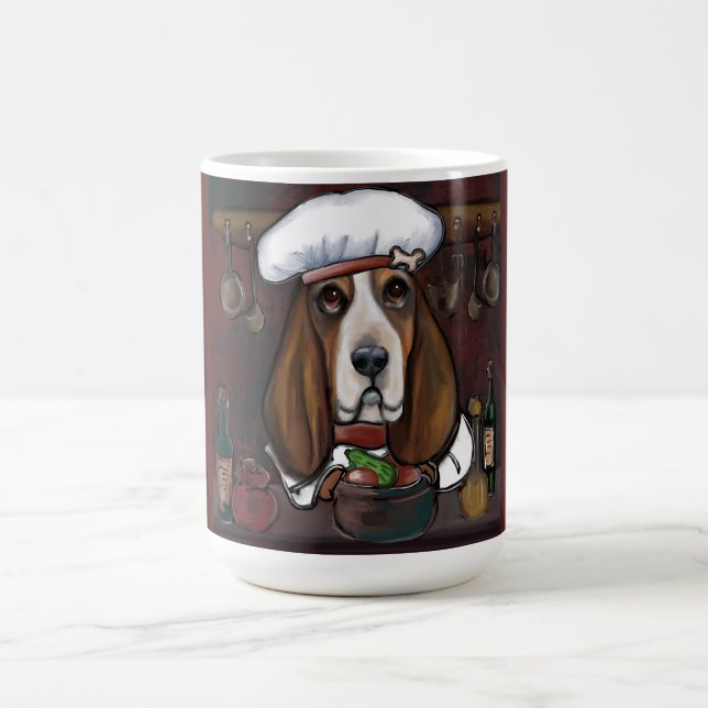 CANECA DE CAFÉ BASSET HOUND (Centro)