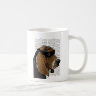 Caneca De Café Basset Hound Ninja