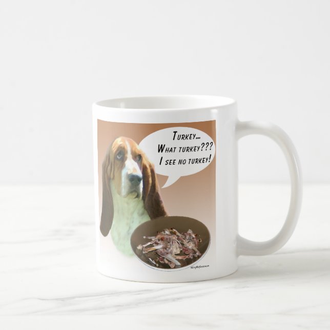 Caneca De Café Basset Hound Turquia (Direita)
