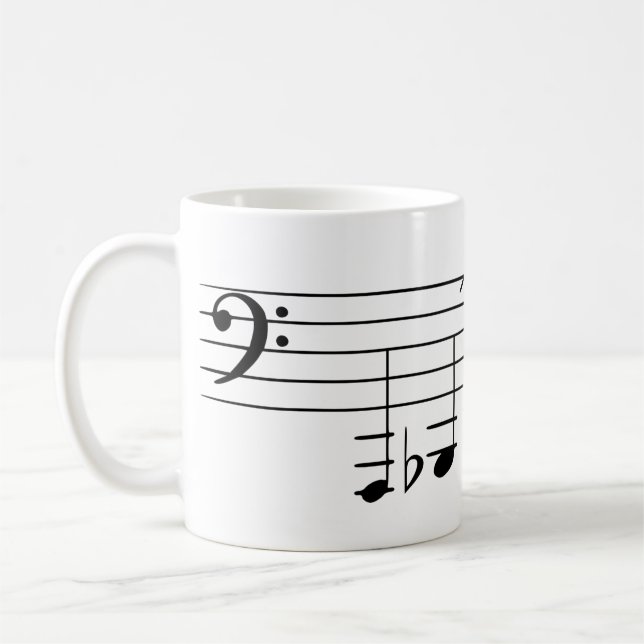 Caneca De Café Bassoon Tocando Intervalo (Esquerda)