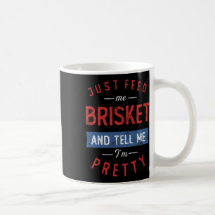 Caneca De Café Basta Alimentar-Me O Churrasco Do Soquete Sobre O 