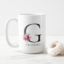 Caneca De Café Basta Chic Sweet Peonies Avó Coffee Mug 15oz