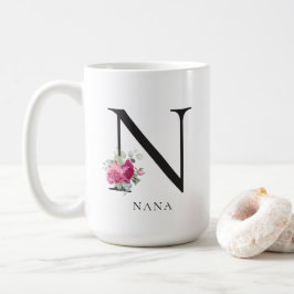 Caneca De Café Basta Chic Sweet Peonies Nana 15oz Coffee Mug