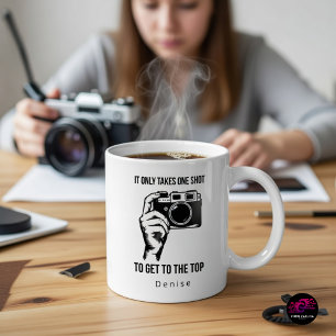 Caneca De Café Basta um Tiro Certo para Chegar ao Topo Citação