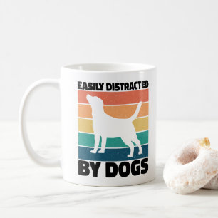 Caneca De Café Bastante Distraído Por Cachorros Cachorros Memes D