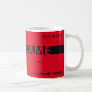 Caneca De Café Bastante elegante cartão de visita