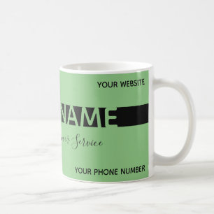 Caneca De Café Bastante elegante cartão de visita de faixa escur