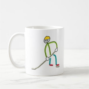 Caneca De Café Bastão de Hóquei no Gelo