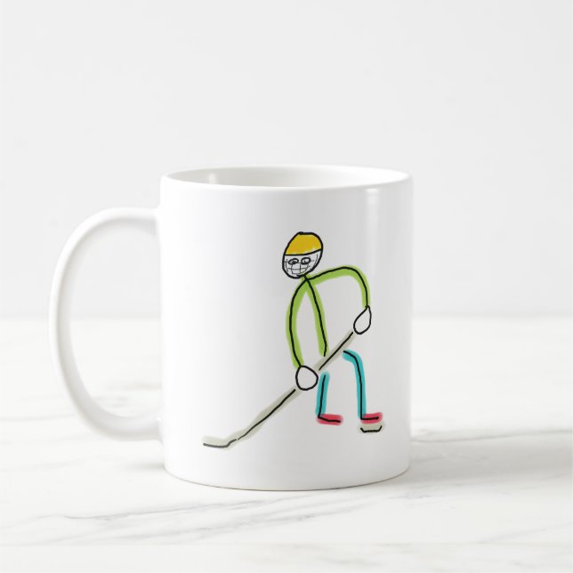 Caneca De Café Bastão de Hóquei no Gelo (Esquerda)