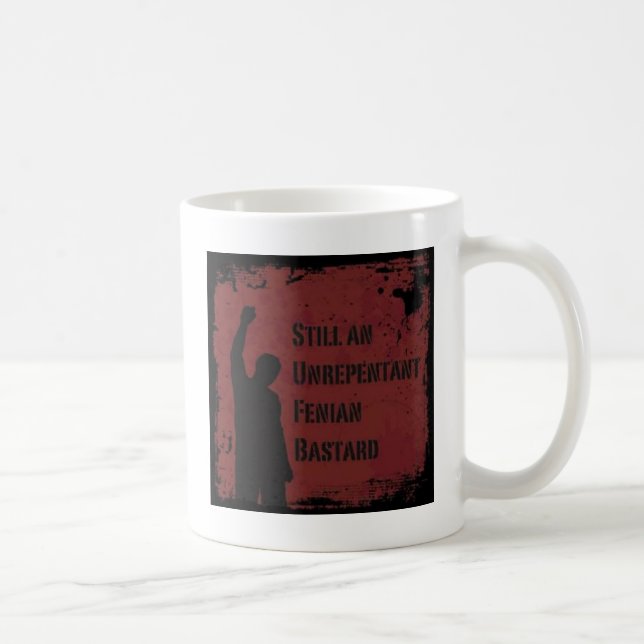 Caneca De Café Bastardo Fenian não-arrependido (Direita)