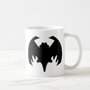 Caneca De Café Bat Black The MUSEUM Zazzle Gifts