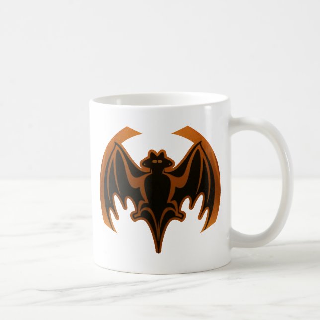 Caneca De Café Bat Brown O MUSEUM Zazzle dá presentes (Direita)