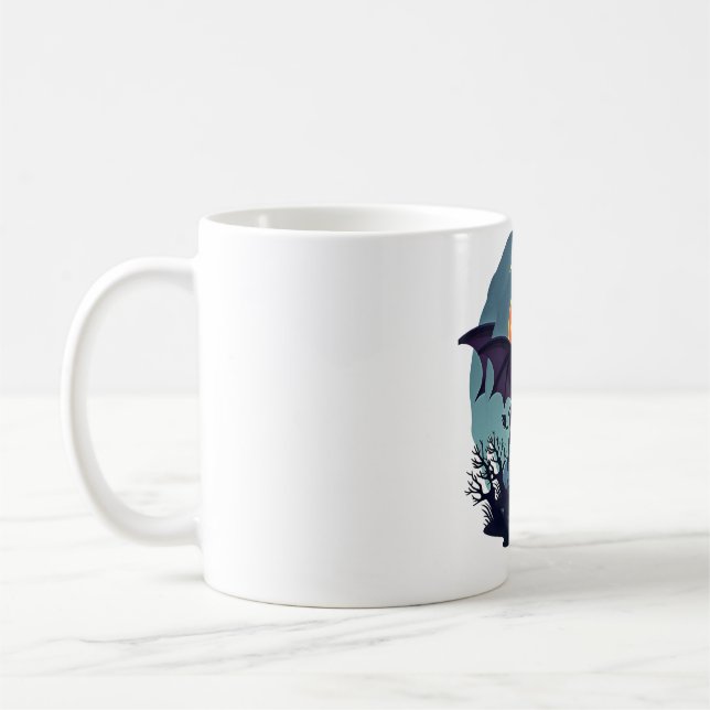 Caneca De Café Bat Cow à meia-noite (Esquerda)