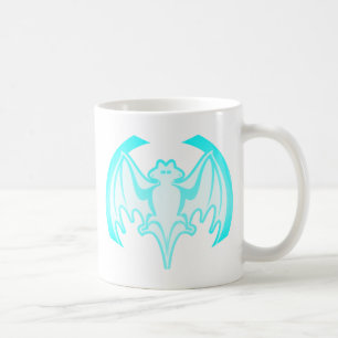 Caneca De Café Bat Cyan Inv The MUSEUM Zazzle Gifs