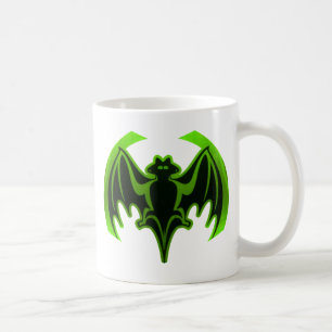 Caneca De Café Bat Green MUSEUM Zazzle Gifts