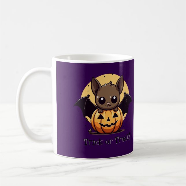Caneca De Café Bat Mug Bonito De Halloween (Esquerda)