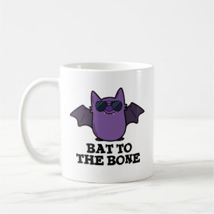 Caneca De Café Bat To Bone Cute Animal Pun