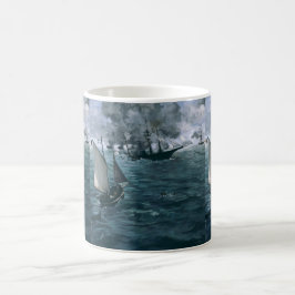 Caneca De Café Batalha de USS Kearsarge e de CSS Alabama Manet