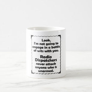 Caneca De Café Batalha do expedidor de rádio das sagacidades