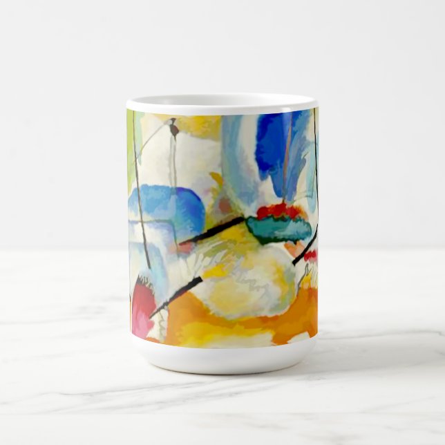 Caneca De Café Batalha do Mar de Kandinsky em 1913 (Centro)