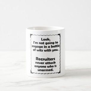 Caneca De Café Batalha do recruta das sagacidades