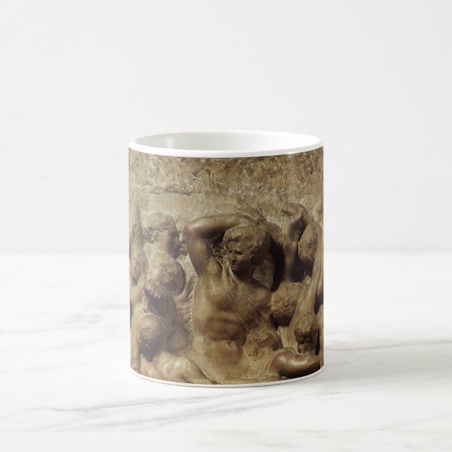Caneca De Café Batalha dos Lápitas e Centauros por Michelangelo (Centro)