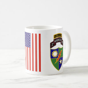 Caneca De Café Batalhão de segundos - 75° Ranger com Tab Mug