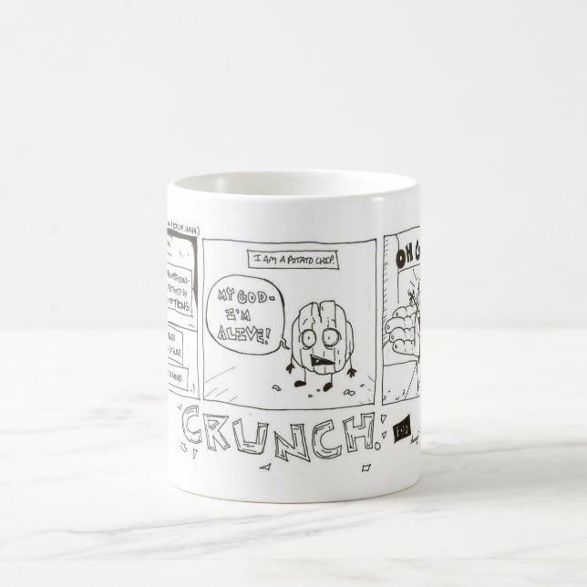 Caneca De Café Batata Chip Engraçado Tampão de Cartoon (Centro)