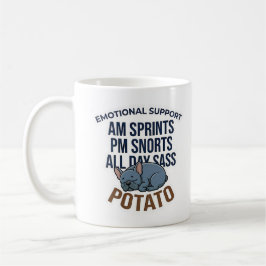 Caneca De Café Batata de Apoio Emocional Engraçada Presente de Bu