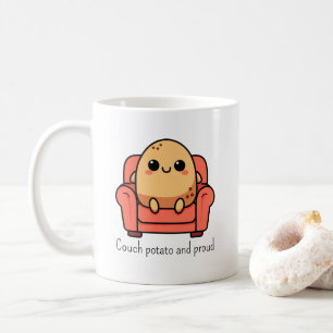 Caneca De Café Batata de Sofá e Orgulhoso