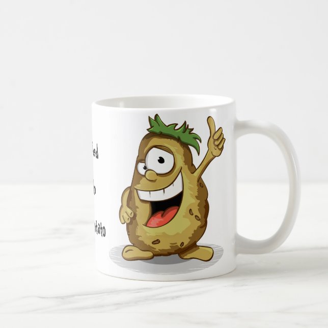 Caneca De Café Batata Engraçada (Direita)