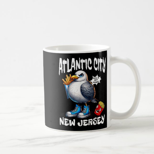 Caneca De Café Batata Frita de Gaivota de Atlantic City Nova Jers (Direita)