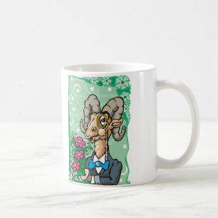 Caneca De Café Batatas Florais com Monocle e Arco