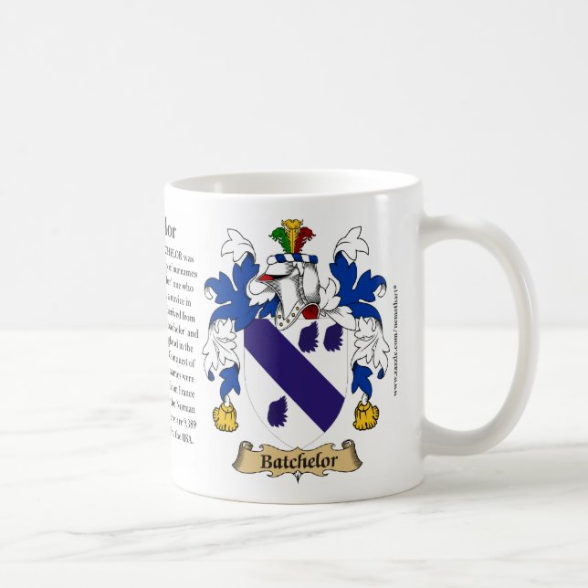 Caneca De Café Batchelor, a origem, o significado e a crista (Direita)