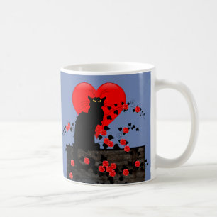 Caneca De Café Bate-papo com o Rosa vermelha