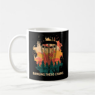 Caneca De Café Bater nestas Cadeias Disco Golfe Humor Sayin