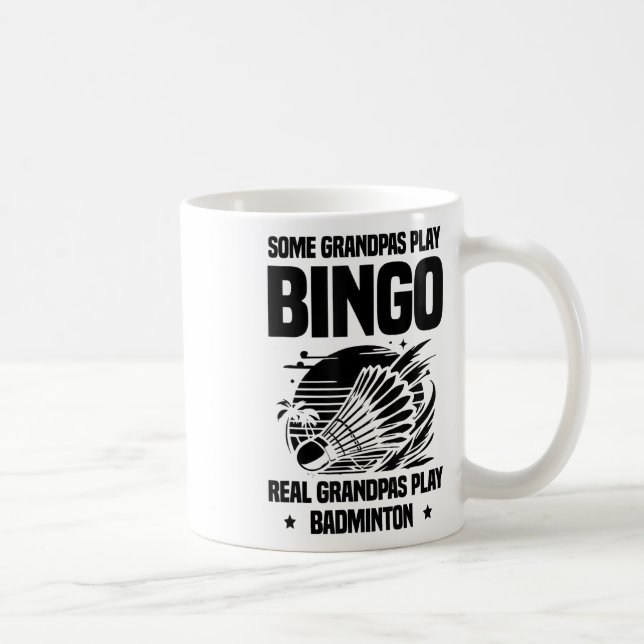 Caneca De Café Batida cardíaca Ecg Shuttle Jogador de Badminton S (Direita)