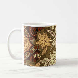 Caneca De Café Batifos indonésios com patamar de fauna e flora