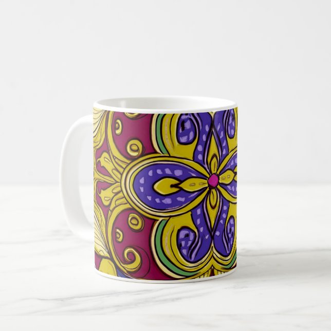 Caneca De Café Batik (Frente Esquerda)