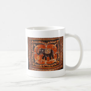 Caneca De Café Batik do elefante