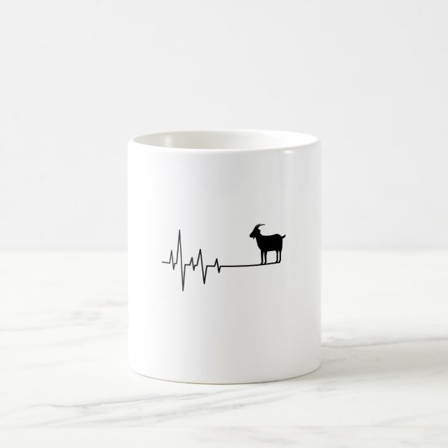 Caneca De Café Batimento Cardíaco de Cabra (Centro)