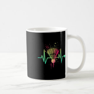 Caneca De Café Batimento do Badminton - Ténis de Badminton Vintag