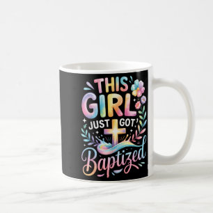 Caneca De Café Batismo Esta Menina Acaba de Ser Batizada Cruz Cri