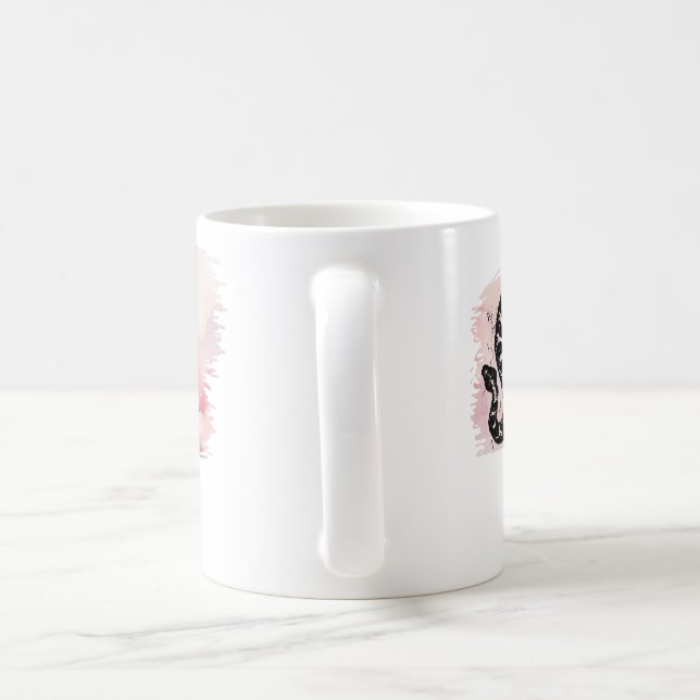 Caneca De Café Batizado de Bite Massasauga Cobra a Rosa (Alça)
