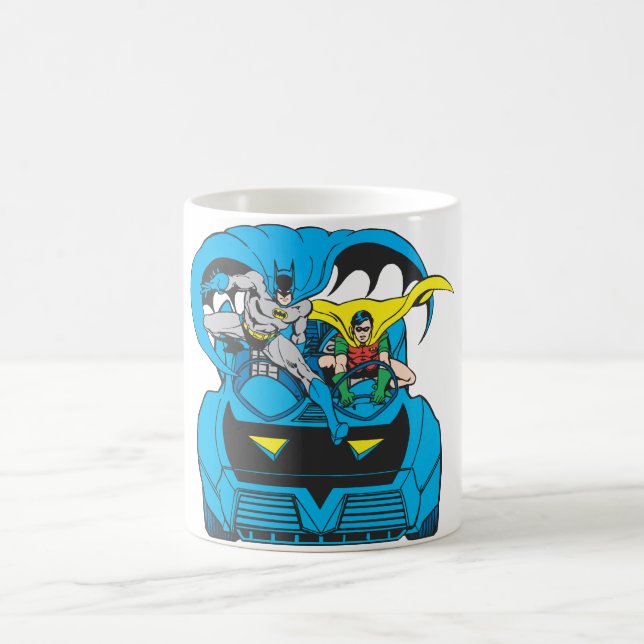 Caneca De Café Batman e Robin Ride Batmobile (Centro)